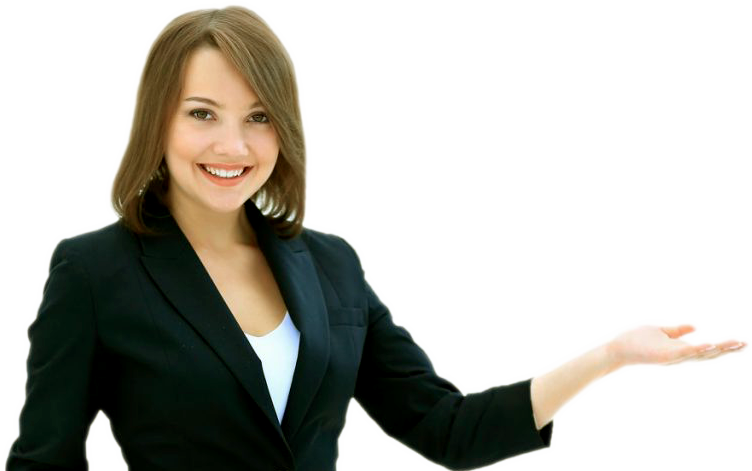 Mulher segurando o texto