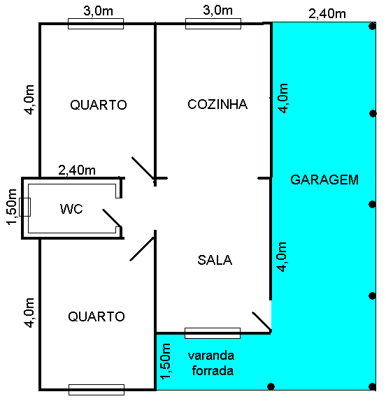Modelo madepinus 2 Quartos Planta Baixa Madepinus