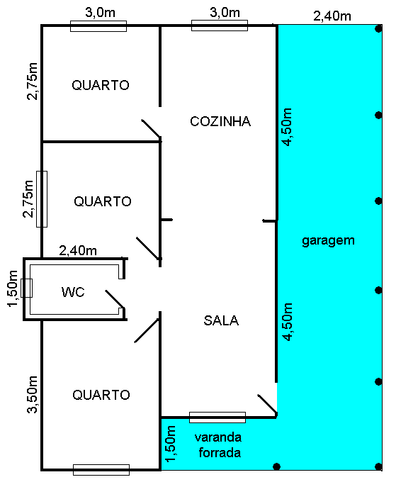 Modelo madepinus 3 Quartos Planta Baixa Madepinus